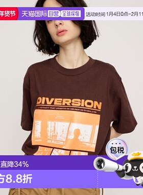 1h可退 日本直邮SLY 女士照片印花宽松T恤 030ISA904971新款女装