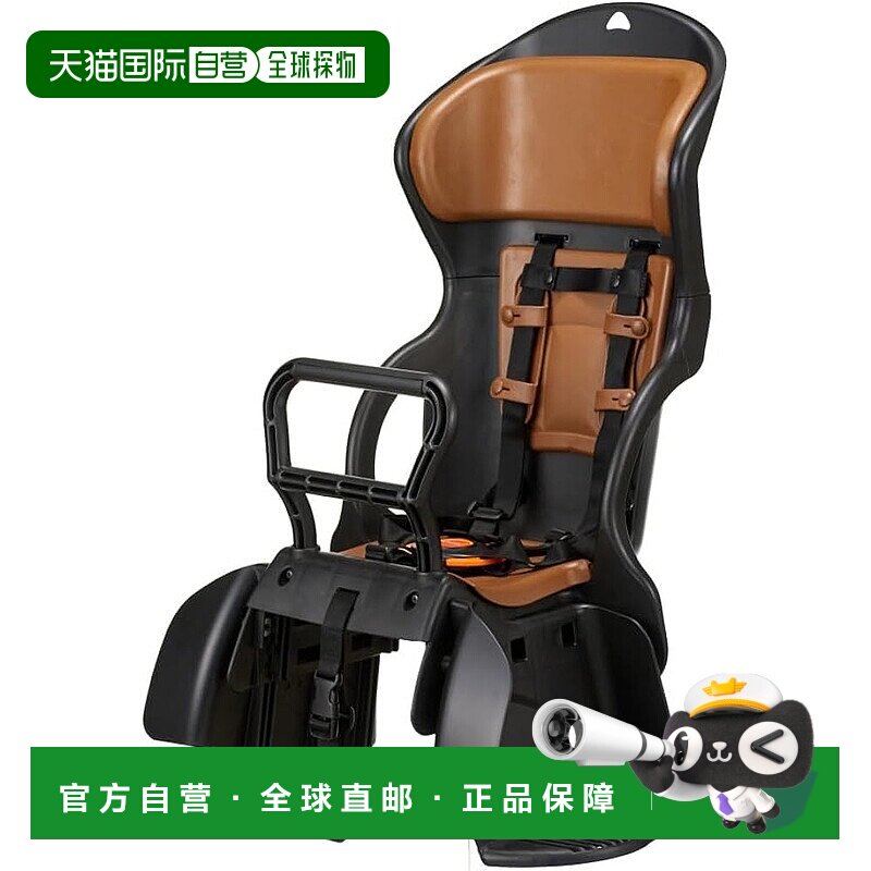 【日本直邮】OGK 自行车儿童座椅/带头枕RBC系列 黑/棕RBC-015DX2