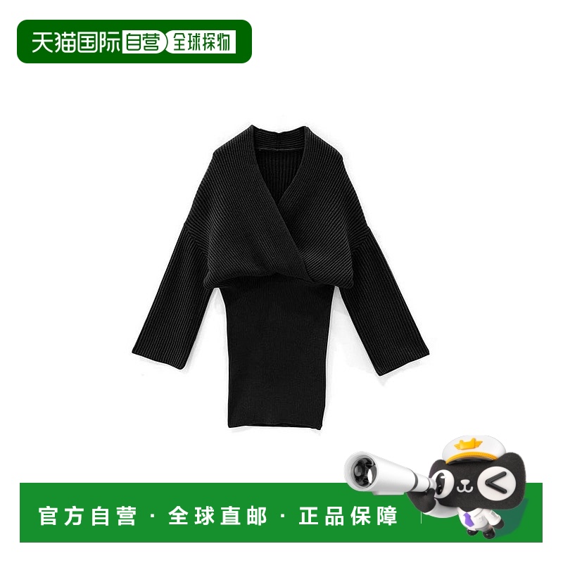 日本直邮日潮 GRL 交叉领针织迷你连衣裙 tu1507性感紧身蕾丝吊带