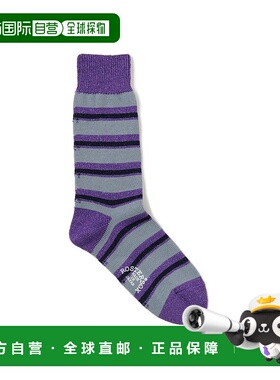 1h可退 日本直邮ROSTER SOX 女装 90年代灵感 全棉混纺 边框条纹