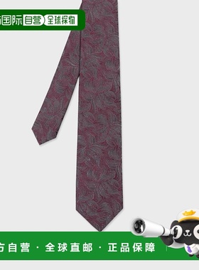 1h可退 日本直邮Paul Smith 男士 全真丝 花卉提花领带 250116 55