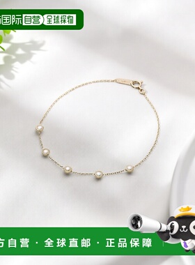 日本直邮日潮 agete 阿卡朵K10珍珠手链白色 均码