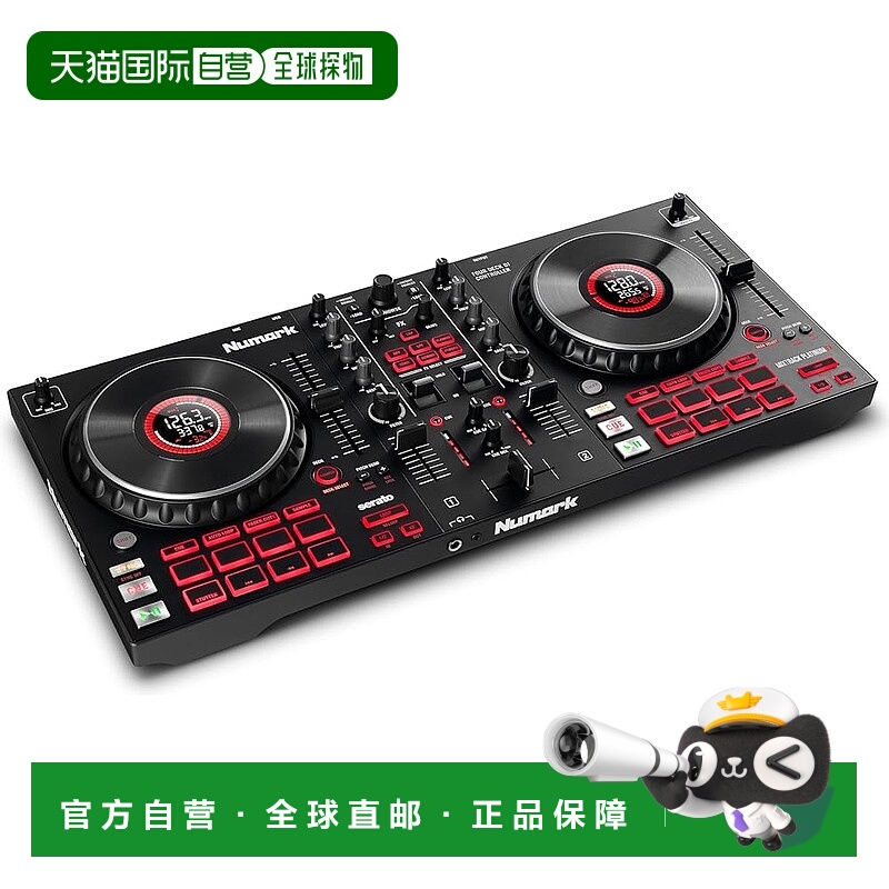 【日本直邮】Numark露玛DJ控制板4连 触摸感应MixtrackPlatinumFX