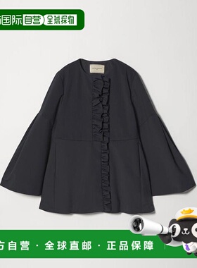 1h可退 日本直邮UNITED ARROWS LIGHT SPONGY荷叶边大衣