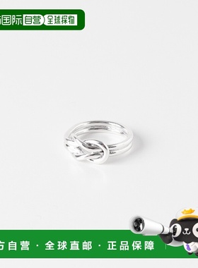 1h可退 日本直邮XOLO 男士 结绳设计 简约戒指 银925材质 手工制