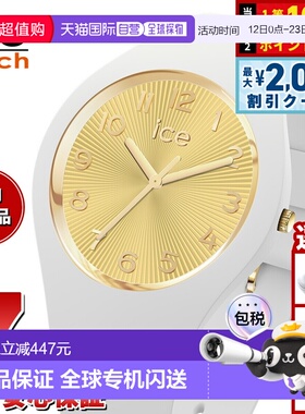 日本直邮Ice-Watch ICE香槟色男女通用腕表白金材质小号+025250