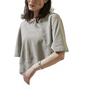 1h可退 日本直邮SALON adam et rope' 女士侧拉链短袖卫衣 2024AS