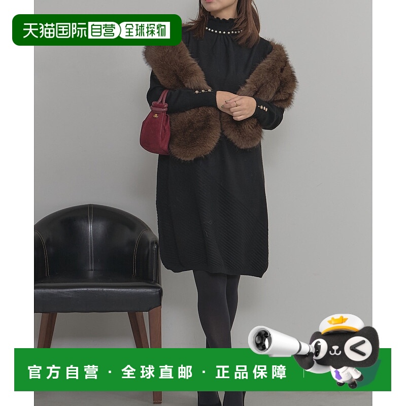 1h可退 日本直邮deux amour 女装 珍珠装饰连衣裙 简约优雅设计 2