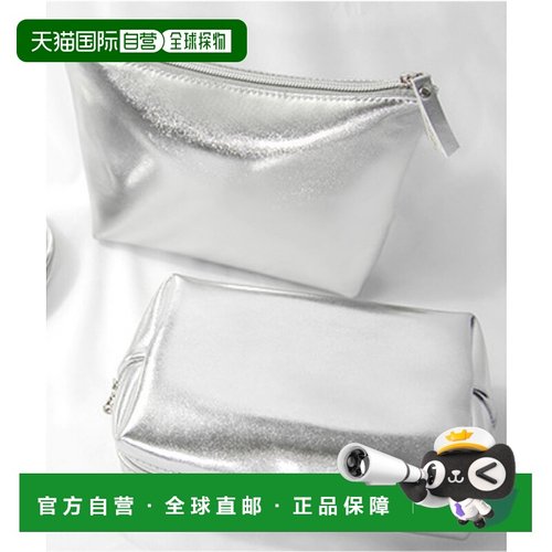 1h可退 日本直邮FReePLACe 女士 合成皮革简约银色零钱包 X12694