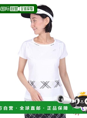 日本直邮BABOLAT 女士PURE短袖T恤 [BWG4328 WH00] 女士网球衫