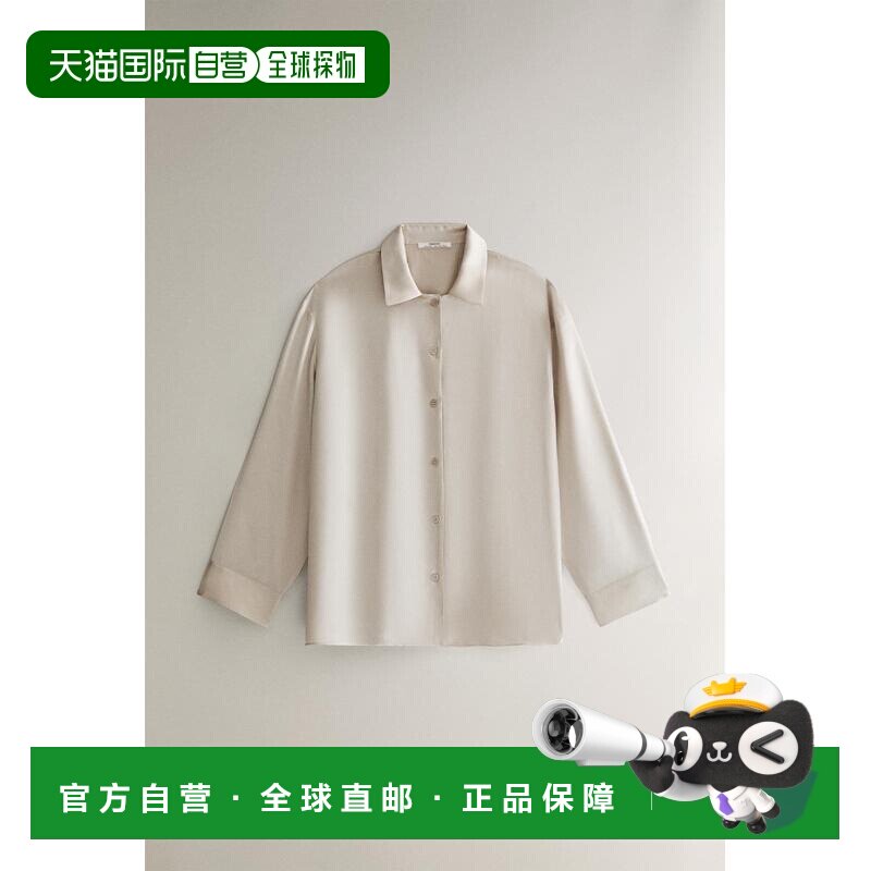 日本直邮Zara丝绸衬衫桑蚕丝长袖