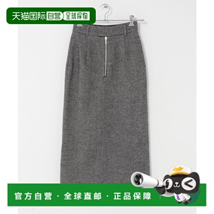 1h可退 日本直邮SENSE OF PLACE 女装 美型窄身 前拉链流苏裙 AAA
