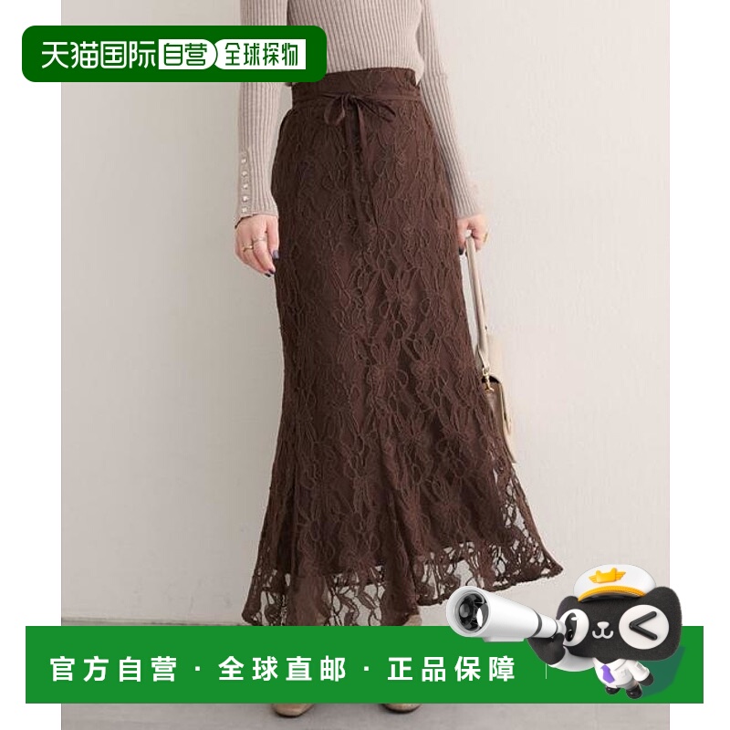 1h可退 日本直邮官方授权 natural couture 可调节长度花卉蕾丝裙