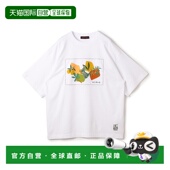 日本直邮CABaN 男士 SUVIN棉BIRD印花T恤 1h可退 宽松盒型剪裁 巴