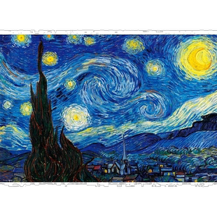 【日本直邮】beverly玩具1000片拼图梵高星月夜微型拼图26×38cm