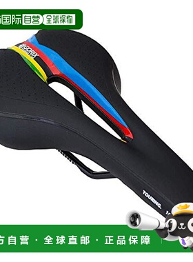 【日本直邮】GORIX 低反弹自行车鞍座 加厚软垫  GX-C19 黑色×彩