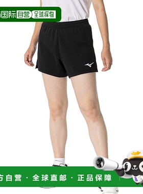 【日本直邮】美津浓 女士排球短裤 吸汗速干 V2MBB202 黑色