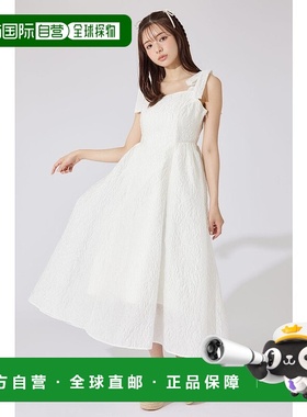 日本直邮Rienda 肩带连衣裙 IVOY3 RI3465EW034691 连衣裙