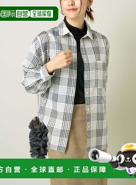 1h可退 日本直邮a.v.v 女士轻透格纹长袖衬衫 K2BJV06044