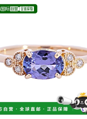 日本直邮（266882）18k 坦桑石戒指 0.6 克拉及以上 青紫色 12 月