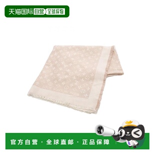 日本直邮中古LV路易威登女A级95新Scarf围巾丝绸围巾/丝巾粉色