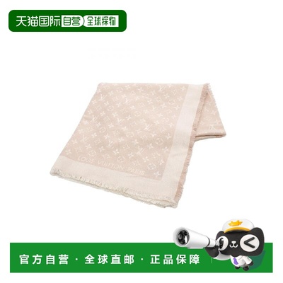 日本直邮中古LV路易威登女A级95新Scarf围巾丝绸围巾/丝巾粉色