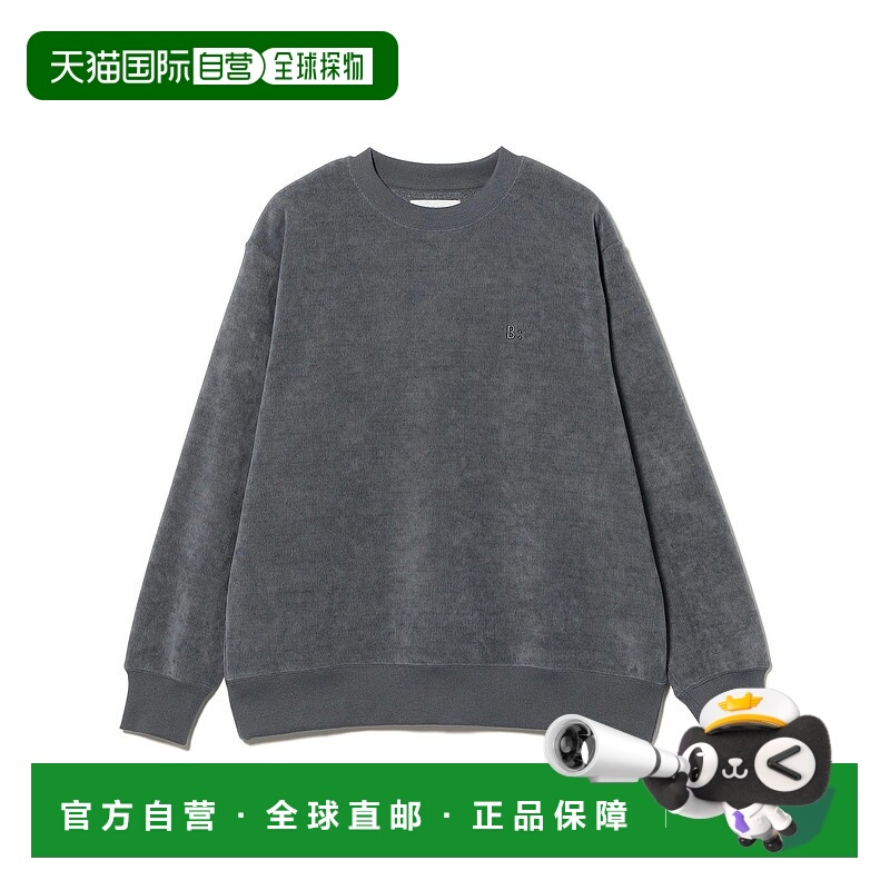 1h可退 日本直邮B:MING by BEAMS 男装 放松版型 圆领卫衣 刺绣设