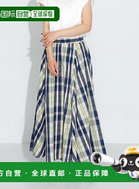 1h可退 日本直邮URBAN RESEARCH 女装全棉透气多色格纹半身裙 LAA