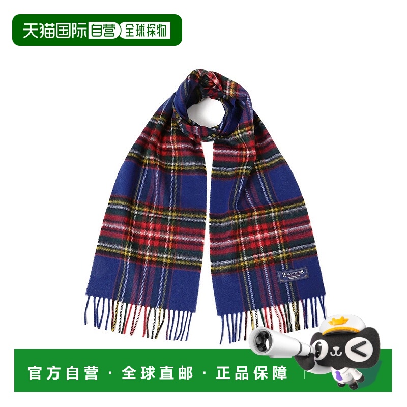 1h可退 日本直邮HIGHLAND TWEEDS 女士 全羊毛 格纹围巾 小号 经