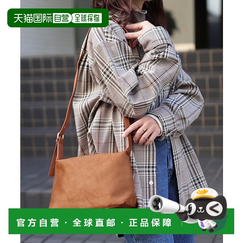 1h可退 日本直邮florge 女装 2WAY仿麂皮单手柄包 斜挎可收纳500m