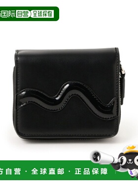 日本直邮Casselini 女士 链条钱包 波纹设计合成皮革轻便二折款 6