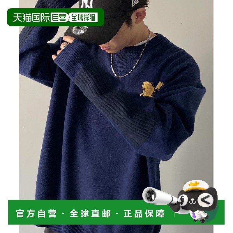 1h可退 日本直邮Java男士休闲时尚大码卫衣 双面提花设计 肘部补