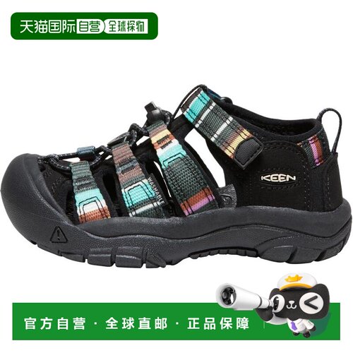 日本直邮KEENNewport H2 简约休闲 低帮 儿童户外鞋 黑绿 中小童