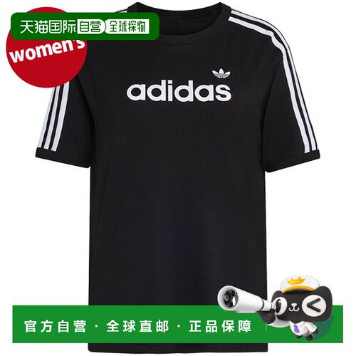 日本直邮adidas Originals 女士 LINEAR TEE 短袖T恤 KO450/KD798