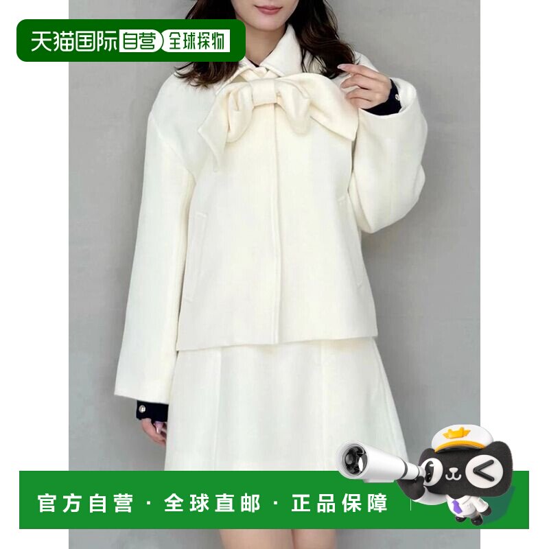 1h可退 日本直邮MERCURYDUO 女装 春色短款大蝴蝶结外套 00261000