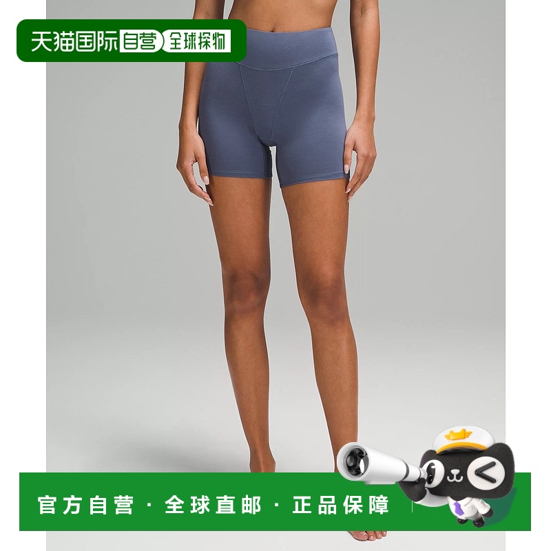1h可退 日潮跑腿Lululemon露露乐蒙 女款高腰短裤内衣2件装 蓝色