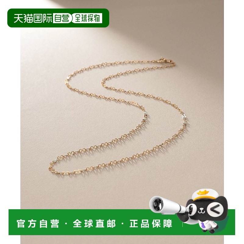 日潮跑腿COCOSHNIK K18 扁平无限链项链 405-36687叠戴精致