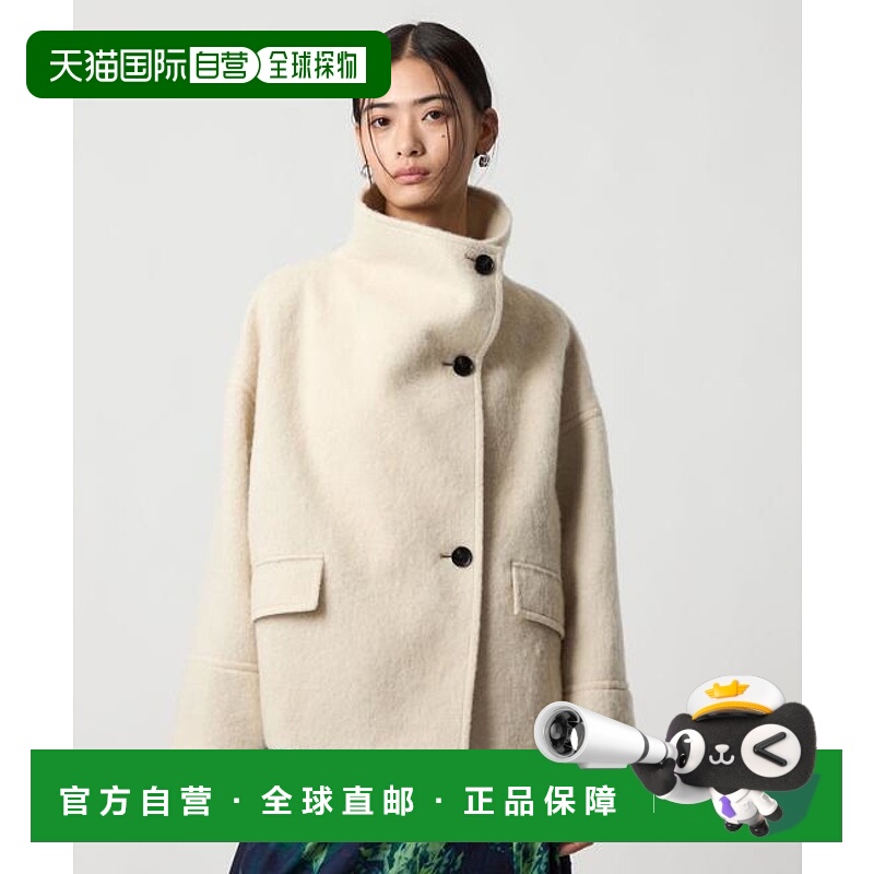 1h可退 日本直邮EMMEL REFINES EM 立领长毛短款大衣外套