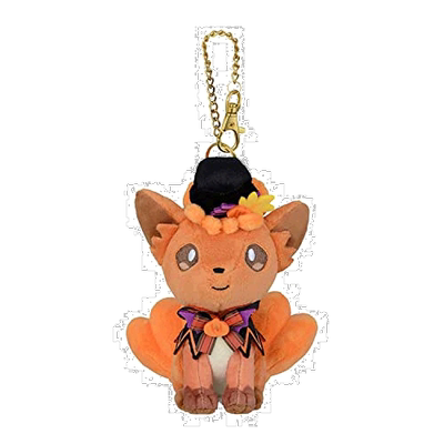 【日本直邮】宝可梦 毛绒玩具 吉祥物毛绒挂件 万圣节火六尾公仔