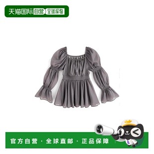 peplum上衣 日本直邮日潮 口2Way透视褶皱 袖 fl001露肩宽松 GRL