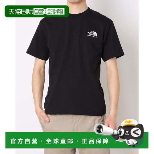 日本直邮THE NORTH FACE 男士短袖T恤 黑色北面户外