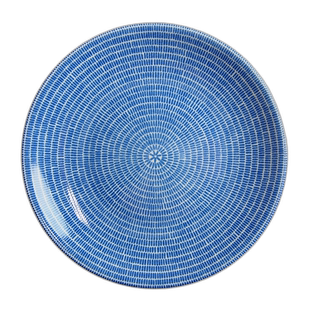 日本直邮日本直邮ARABIA阿拉伯24h Avec蓝色盘20cm家用餐盘餐具