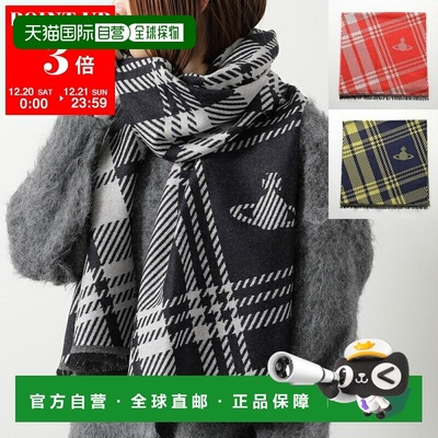 日本直邮Vivienne Westwood 50x200厘米围巾（8103014S W01BL）女