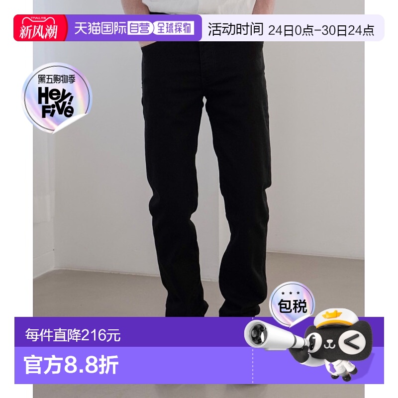 1h可退 日本直邮Levi’s李维斯男 511款黑色修身直筒牛仔裤男装