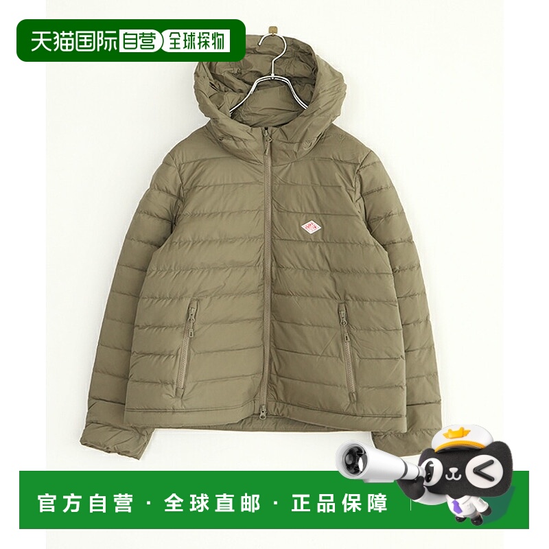 日本直邮Danton 女士尼龙塔夫绸中长款连帽夹克 [DT-A0563NRP] 女