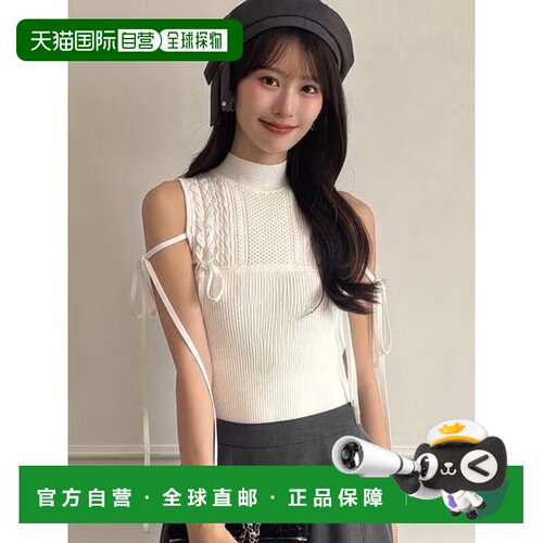 日本直邮SNIDEL 蕾丝系带设计针织套头衫针织衫上衣