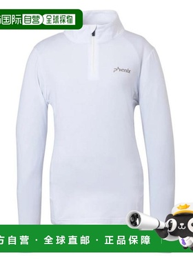 日本直邮PHENIX 基础款半拉链插肩袖女士T恤 [ESW24LS51] 白色