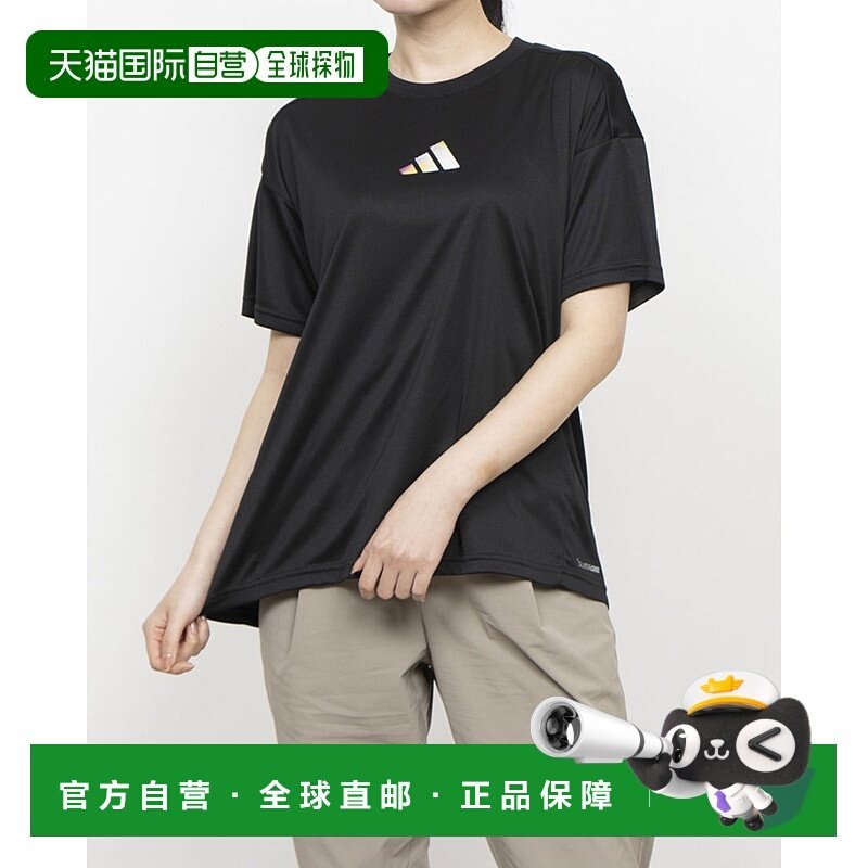 日本直邮阿迪达斯女士短袖功能性T恤W渐变聚酯纤维T恤AP KA3446（