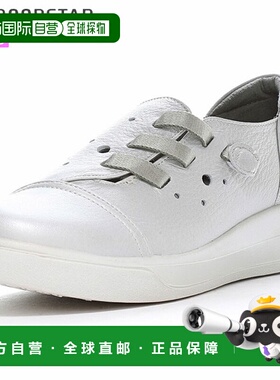 日本直邮MOONSTAR 女士舒适鞋SPORTH SP9033银色这款一脚蹬鞋采用