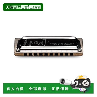 【日本直邮】Suzuki铃木 10孔口琴C调20音 银色M-20C-C